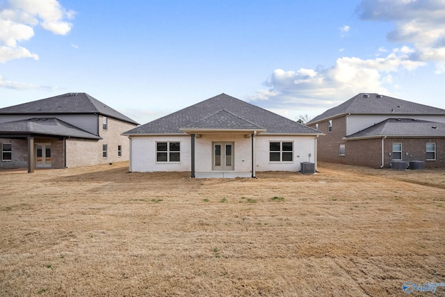 189 Saddle St, New Market, AL 35761 - rear view of property with french doors and a patio area