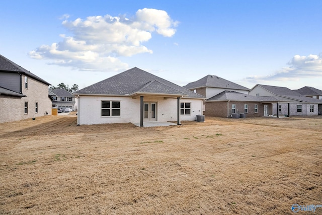 189 Saddle St, New Market, AL 35761 - rear view of property with french doors, brick siding, and a patio