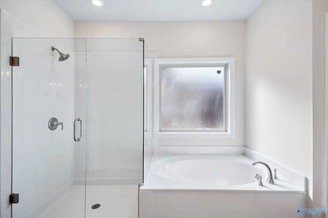 189 Saddle St, New Market, AL 35761 - bathroom with a stall shower and a bath