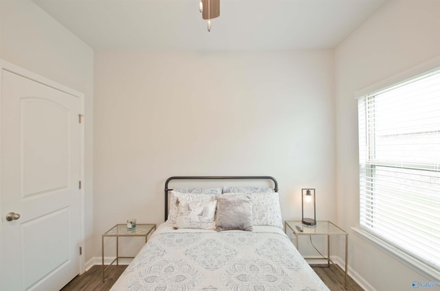14267 Leadenhall Ln, Athens, AL 35613 - bedroom featuring wood finished floors, baseboards, and a ceiling fan