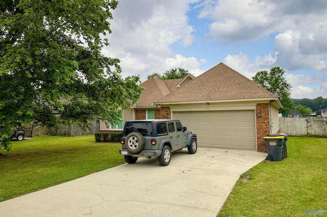 108 Mountain Home Rd, Trinity, AL 35673 - view of front of property with brick siding, an attached garage, driveway, and a shingled roof