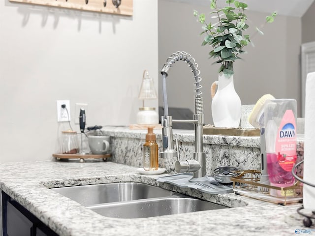108 Mountain Home Rd, Trinity, AL 35673 - kitchen view of a sink and light stone countertops