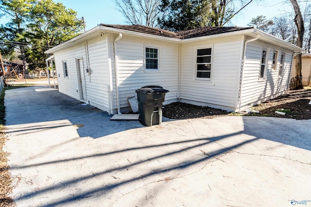 view of back of property