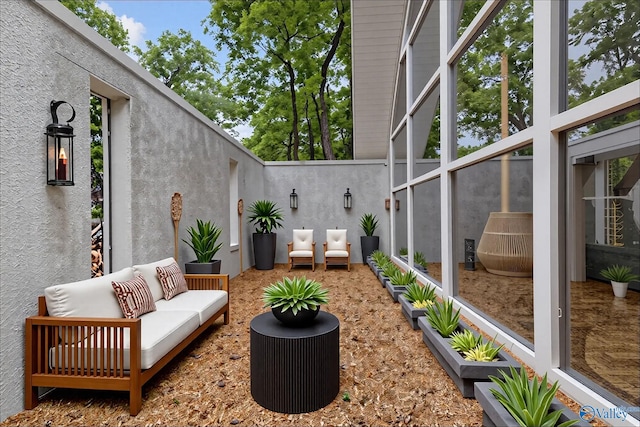 102 Fern Cv, Florence, AL 35634 - fenced backyard with an outdoor hangout area