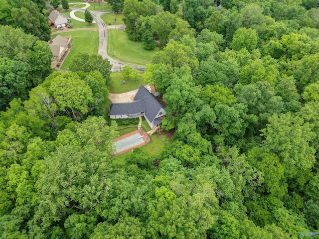102 Fern Cv, Florence, AL 35634 - aerial view of property's location with a heavily wooded area