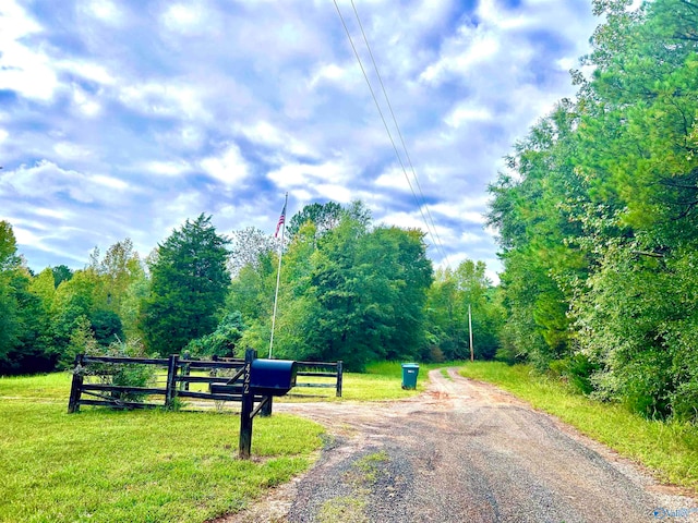 view of road