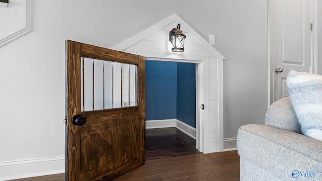 110 Ginamey Cir, Meridianville, AL 35759 - entryway featuring wood-type flooring and baseboards