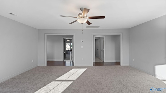 110 Ginamey Cir, Meridianville, AL 35759 - spare room with a ceiling fan and carpet flooring