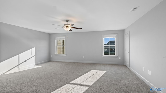 110 Ginamey Cir, Meridianville, AL 35759 - carpeted empty room featuring ceiling fan and plenty of natural light