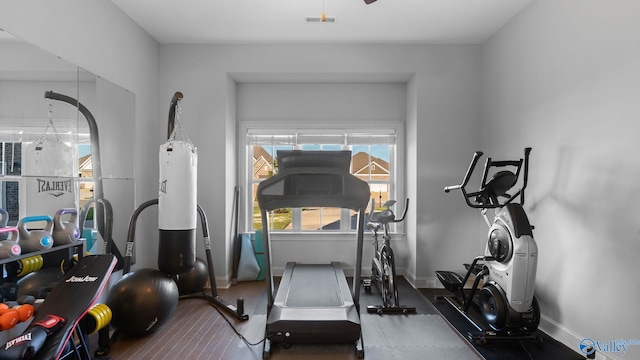 110 Ginamey Cir, Meridianville, AL 35759 - exercise area with baseboards
