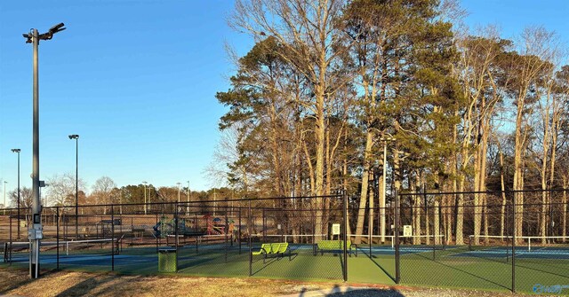 view of sport court