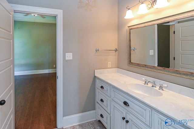 bathroom featuring vanity