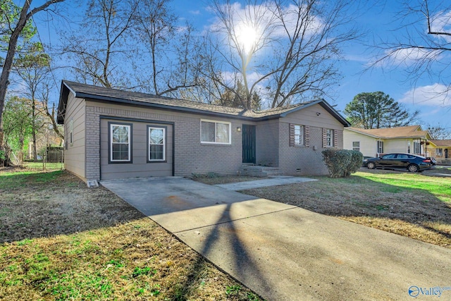 view of ranch-style home