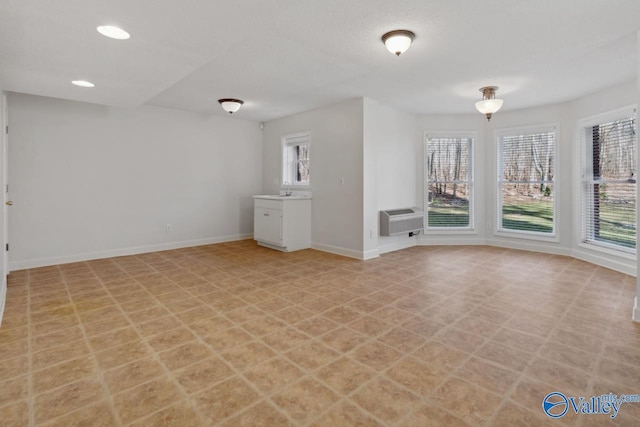 spare room with sink