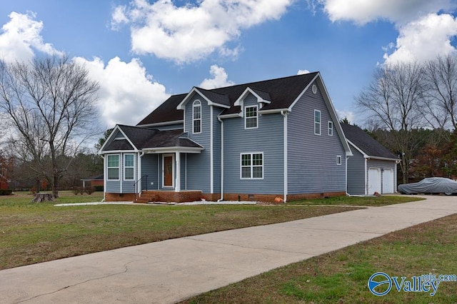 view of front of house featuring a front yard