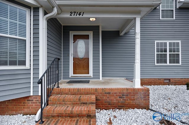 view of property entrance