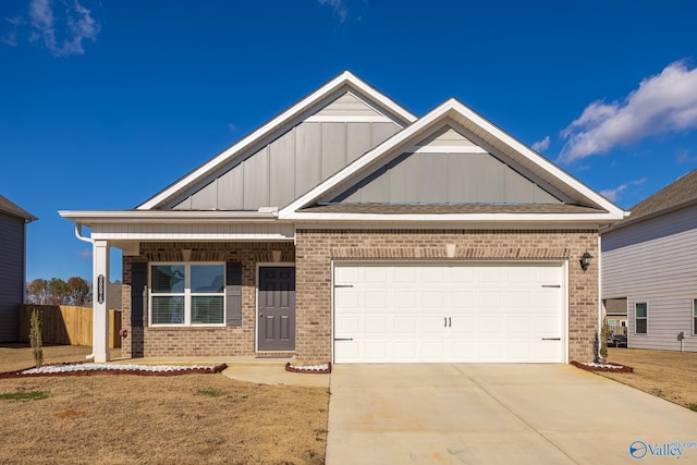 craftsman-style home featuring a garage