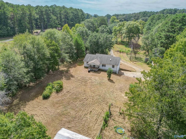 bird's eye view with a rural view