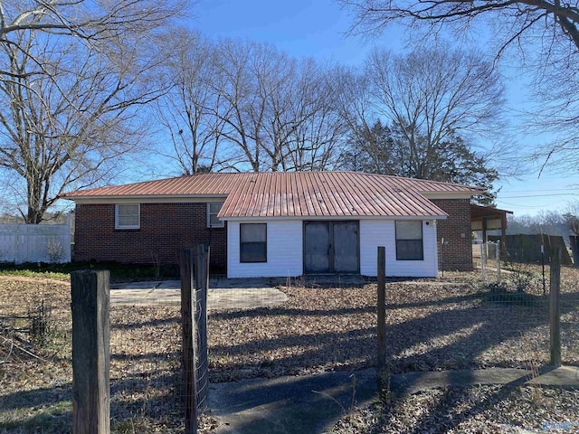 view of ranch-style house