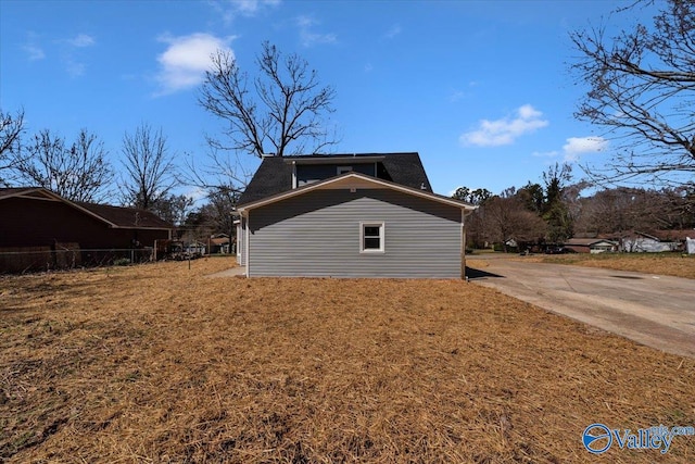 exterior space with fence