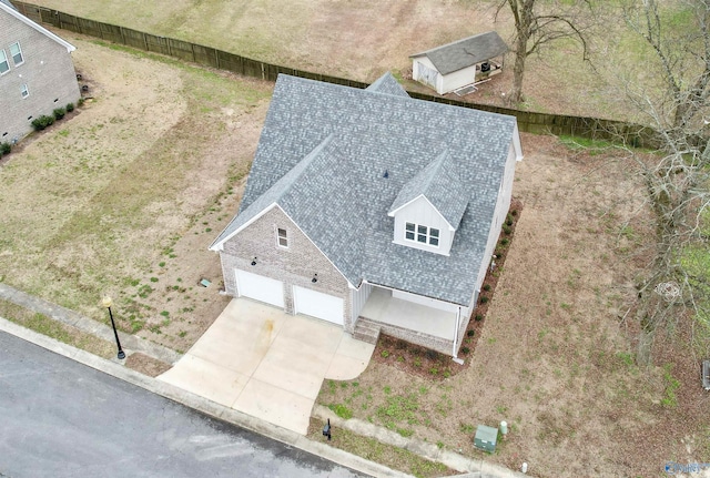 birds eye view of property