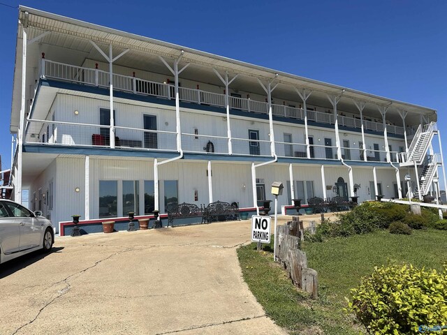 exterior details with a water view