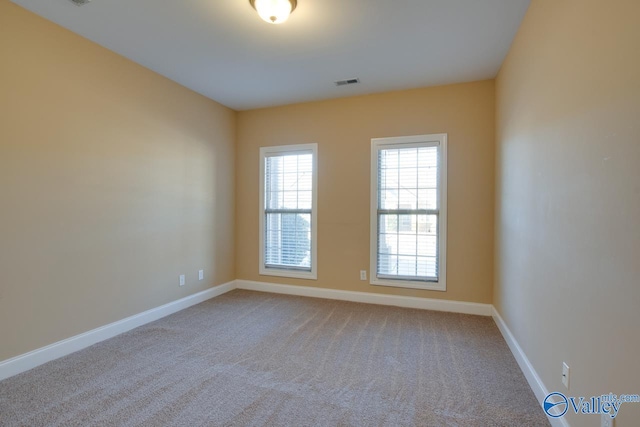 view of carpeted empty room