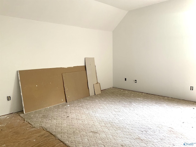 additional living space with lofted ceiling