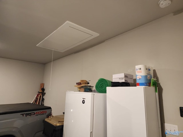 clothes washing area featuring washer / clothes dryer