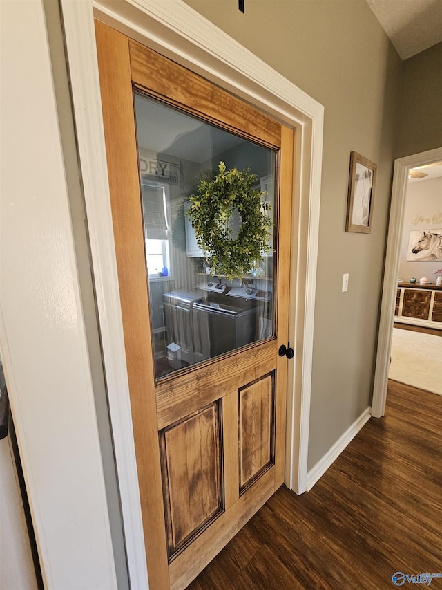 detailed view of wood finished floors and baseboards