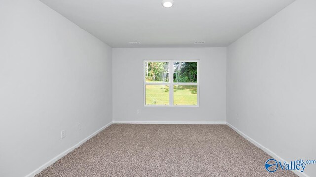 view of carpeted empty room