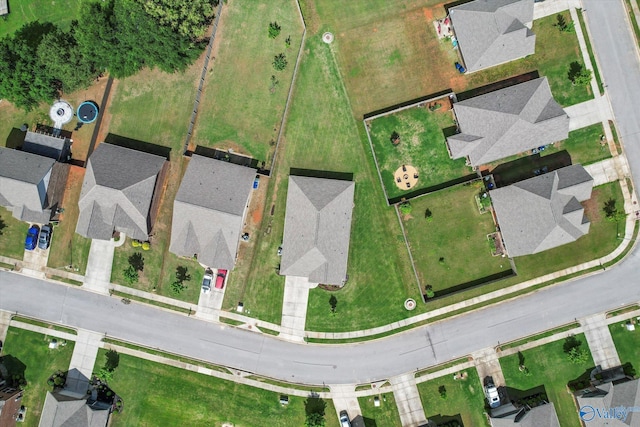 aerial view of residential area