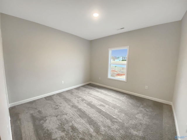 view of carpeted empty room