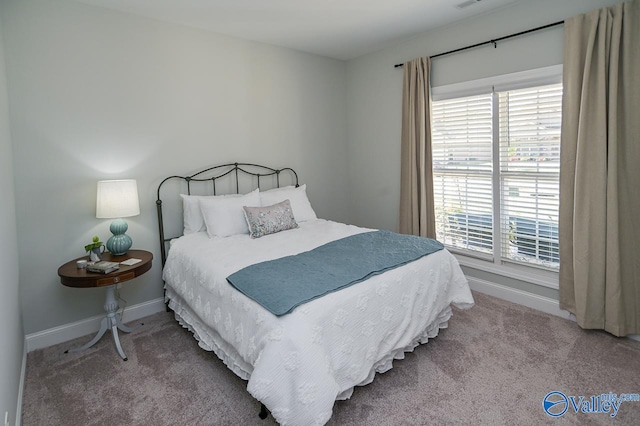 bedroom featuring carpet flooring