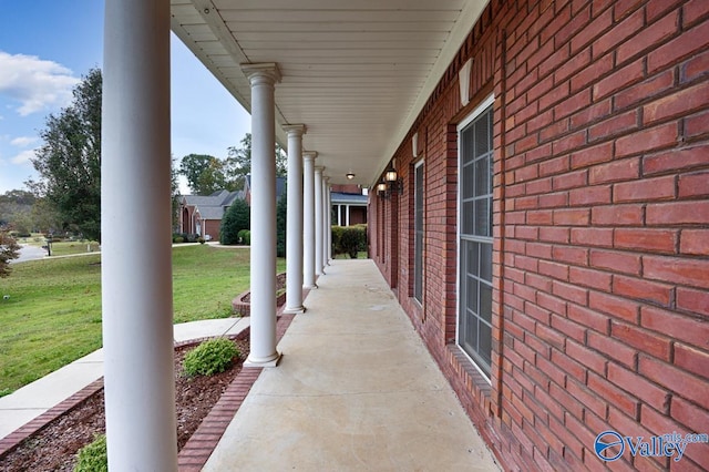 view of patio / terrace featuring a porch