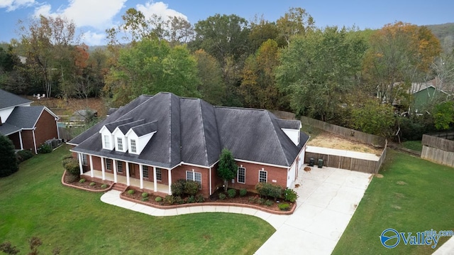 birds eye view of property