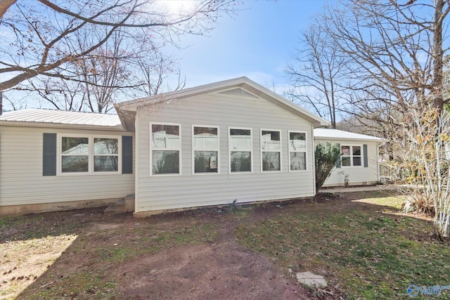 839 Bow Range Rd, Guntersville, AL 35976 - rear view of house featuring metal roof