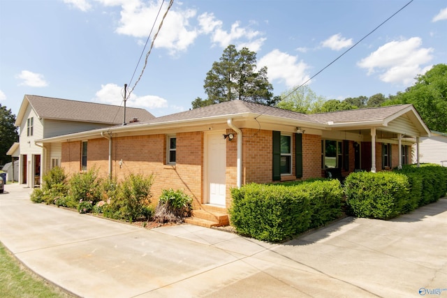 view of ranch-style home