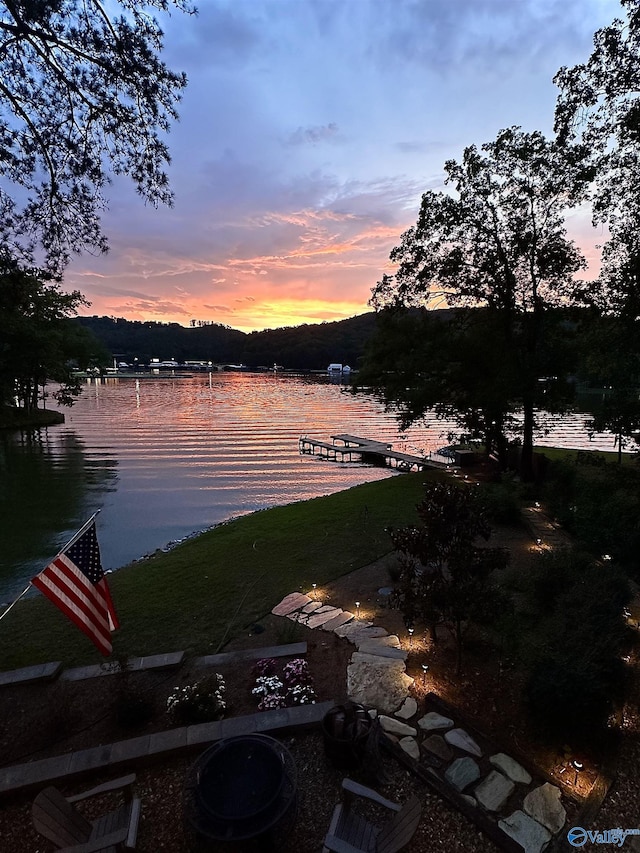 property view of water