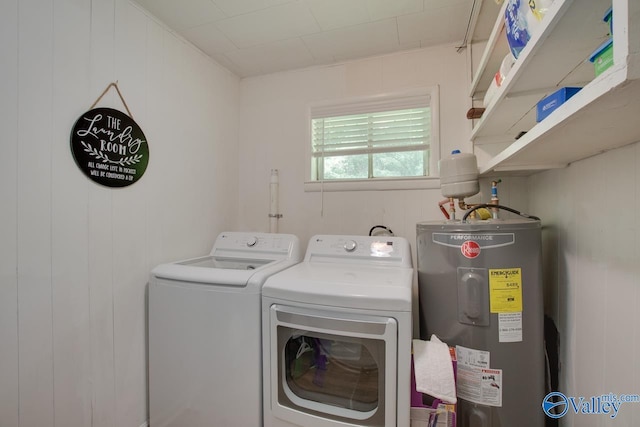 7615 Scottsboro Hwy, Scottsboro, AL 35769 - laundry room with water heater, separate washer and dryer, and laundry area