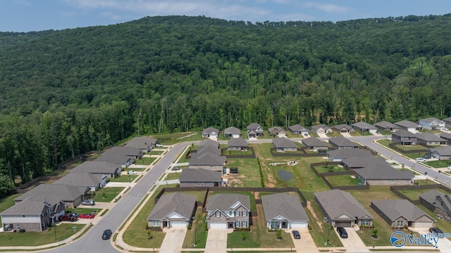 9130 Monteagle Blvd, Owens Cross Roads, AL 35763 - aerial overview of property's location with a forest and nearby suburban area