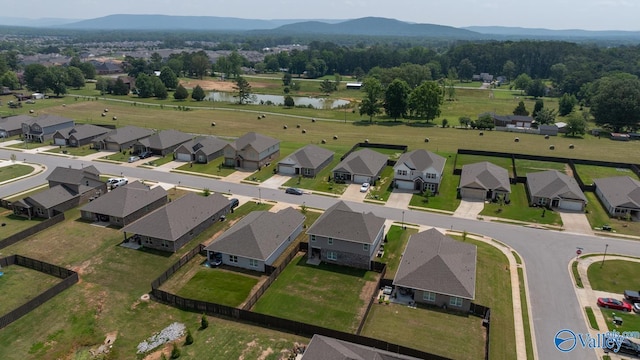 9130 Monteagle Blvd, Owens Cross Roads, AL 35763 - aerial view of property and surrounding area with a water and mountain view