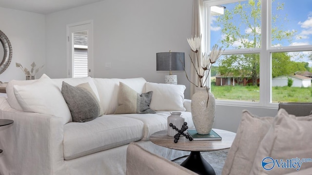view of living area