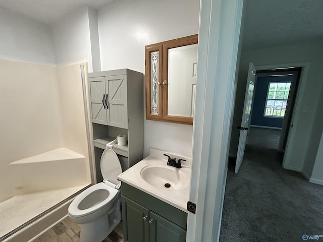 3185 Reeves Rd, Hokes Bluff, AL 35903 - full bath with vanity, toilet, and a shower