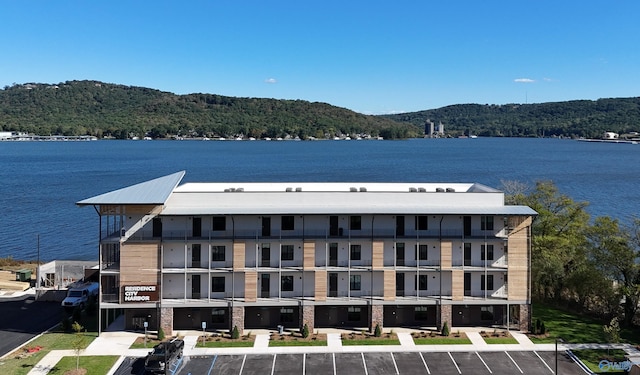 exterior space with a mountain view