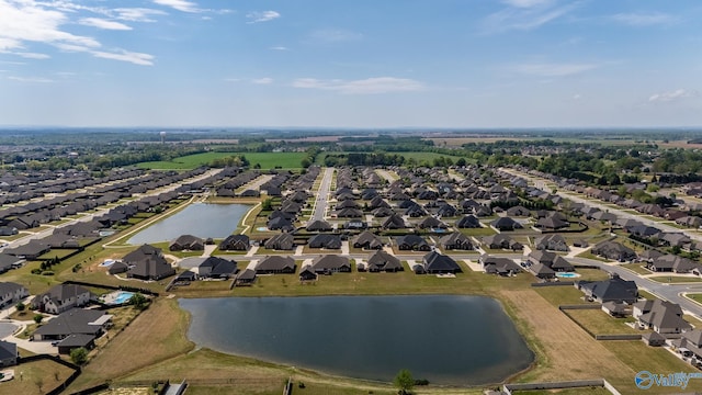25366 Nettlebrooke Dr, Athens, AL 35613 - aerial view featuring a water view and a residential view