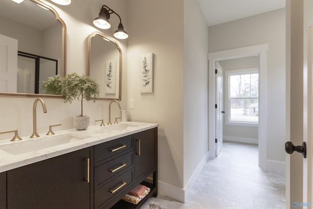 bathroom featuring vanity