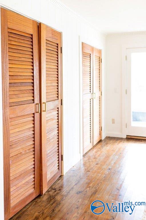 interior space featuring hardwood / wood-style floors