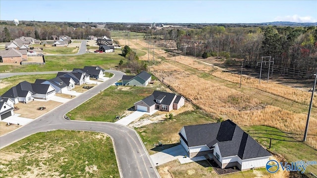 birds eye view of property featuring a residential view