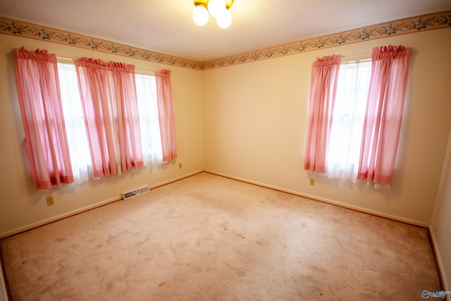 view of carpeted empty room